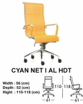 Kursi Direktur & Manager Indachi Cyan NET I AL HDT