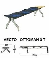 Kursi Tunggu Indachi Type Vecto-Ottoman 3 T