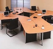 Meja Staff 4 Orang