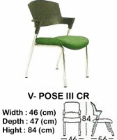 Kursi Susun Indachi V-Pose III CR